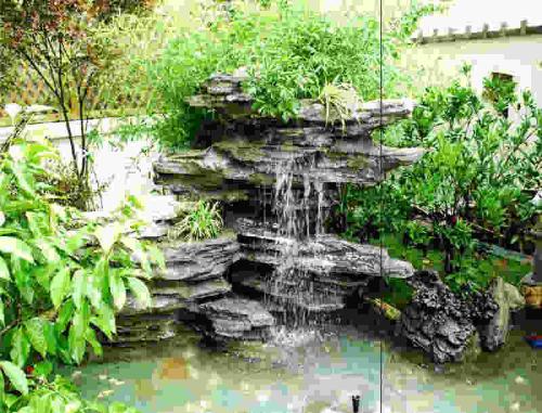 别墅庭院风水 水池的讲究 别墅庭院假山水池设计