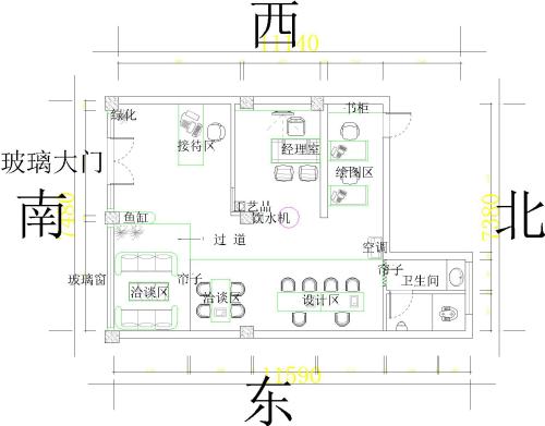 办公室财位在哪里图解 办公室财位图