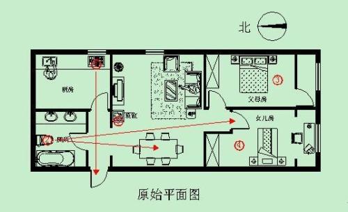 房屋住宅风水图解 住房格局风水图解